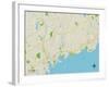 Political Map of Westport, CT-null-Framed Art Print