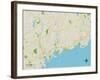 Political Map of Westport, CT-null-Framed Art Print