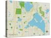 Political Map of White Bear Lake, MN-null-Stretched Canvas