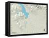 Political Map of Whitefish, MT-null-Framed Stretched Canvas