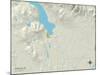 Political Map of Whitefish, MT-null-Mounted Art Print