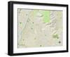 Political Map of Whittier, CA-null-Framed Art Print