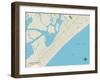 Political Map of Wildwood Crest, NJ-null-Framed Art Print