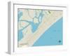 Political Map of Wildwood Crest, NJ-null-Framed Art Print