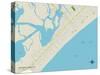 Political Map of Wildwood Crest, NJ-null-Stretched Canvas