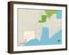 Political Map of Williams Bay, WI-null-Framed Art Print