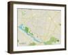 Political Map of Willingboro, NJ-null-Framed Art Print