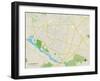 Political Map of Willingboro, NJ-null-Framed Art Print