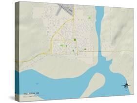 Political Map of Williston, ND-null-Stretched Canvas