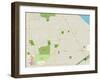 Political Map of Wilmette, IL-null-Framed Art Print