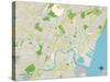 Political Map of Wilmington, DE-null-Stretched Canvas