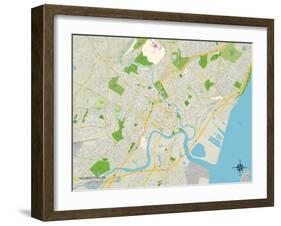 Political Map of Wilmington, DE-null-Framed Art Print