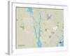 Political Map of Wilmington, NC-null-Framed Art Print