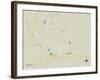 Political Map of Wilson, NC-null-Framed Art Print