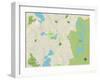 Political Map of Winchester, MA-null-Framed Art Print