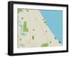 Political Map of Winnetka, IL-null-Framed Art Print