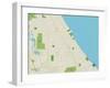 Political Map of Winnetka, IL-null-Framed Art Print