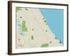 Political Map of Winnetka, IL-null-Framed Art Print