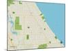 Political Map of Winnetka, IL-null-Mounted Art Print