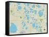 Political Map of Winter Haven, FL-null-Framed Stretched Canvas