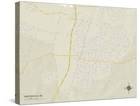 Political Map of Winterville, NC-null-Stretched Canvas