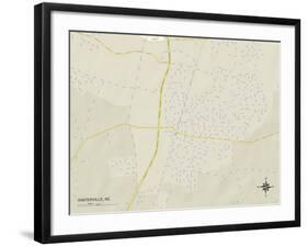 Political Map of Winterville, NC-null-Framed Art Print