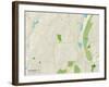 Political Map of Woodbridge, CT-null-Framed Art Print