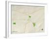 Political Map of Woodstock, NY-null-Framed Art Print