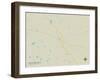 Political Map of Yeehaw Junction, FL-null-Framed Art Print