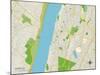 Political Map of Yonkers, NY-null-Mounted Art Print