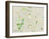 Political Map of Youngstown, OH-null-Framed Art Print