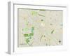 Political Map of Youngstown, OH-null-Framed Art Print
