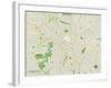 Political Map of Youngstown, OH-null-Framed Art Print