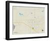 Political Map of Yukon, OK-null-Framed Art Print