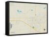 Political Map of Yukon, OK-null-Framed Stretched Canvas