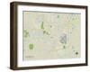 Political Map of Zephyrhills, FL-null-Framed Art Print