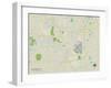 Political Map of Zephyrhills, FL-null-Framed Art Print