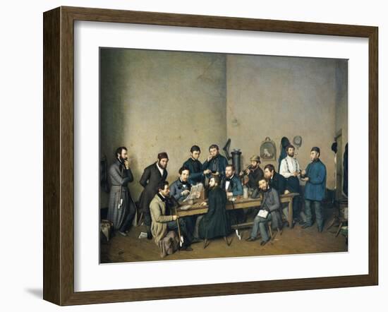 Political Meeting in Trier, 1848-Johann Ziegler-Framed Giclee Print