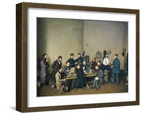 Political Meeting in Trier, 1848-Johann Ziegler-Framed Giclee Print