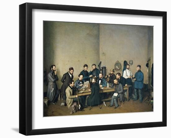 Political Meeting in Trier, 1848-Johann Ziegler-Framed Giclee Print