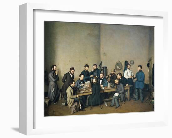 Political Meeting in Trier, 1848-Johann Ziegler-Framed Giclee Print