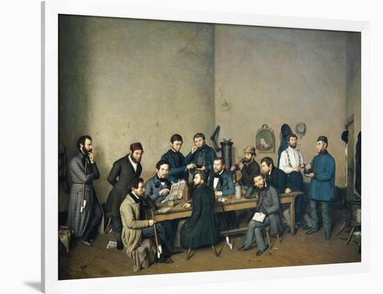 Political Meeting in Trier, 1848-Johann Ziegler-Framed Giclee Print