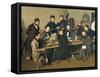 Political Meeting in Trier, 1848-Johann Ziegler-Framed Stretched Canvas