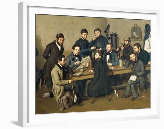 Political Meeting in Trier, 1848-Johann Ziegler-Framed Giclee Print