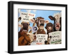 Political Moooovement-Lucia Heffernan-Framed Art Print