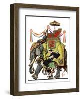 "Political Party Symbols,"October 17, 1936-Joseph Christian Leyendecker-Framed Giclee Print