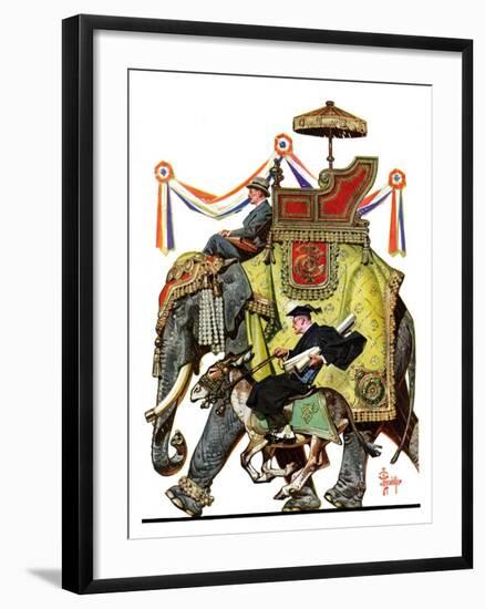 "Political Party Symbols,"October 17, 1936-Joseph Christian Leyendecker-Framed Giclee Print