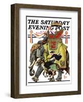 "Political Party Symbols," Saturday Evening Post Cover, October 17, 1936-Joseph Christian Leyendecker-Framed Giclee Print