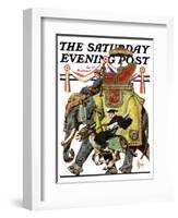 "Political Party Symbols," Saturday Evening Post Cover, October 17, 1936-Joseph Christian Leyendecker-Framed Giclee Print