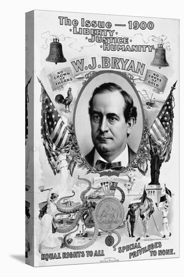 Political Poster for William Jennings Bryan-null-Stretched Canvas